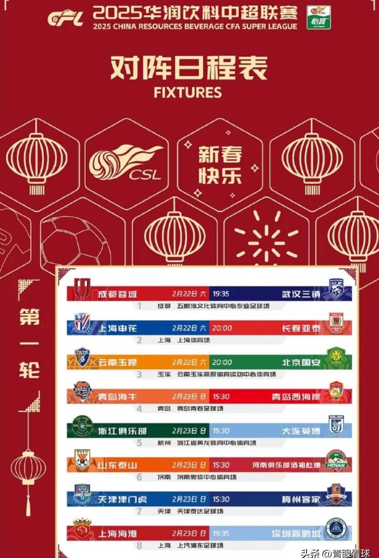 胜负环环相扣！中超豪门对决，胜负命运交错